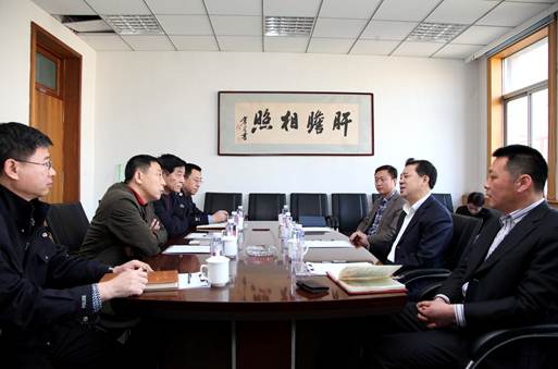 大连市公安局内保支队到leyu乐鱼调研